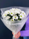 Букет из 3 хризантем 